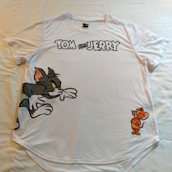 Woman’s Tom and Jerry white T shirt Size XXL - Picture 3 of 7